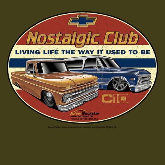 Chevy C10 Nostalgic Club T Shirt Green Mens XL - Picture 2 of 2